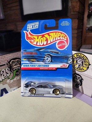  Hot Wheels 1999 #926 1st Edition Mercedes-Benz CLK-LM Pearl Light Gry GOLD LW