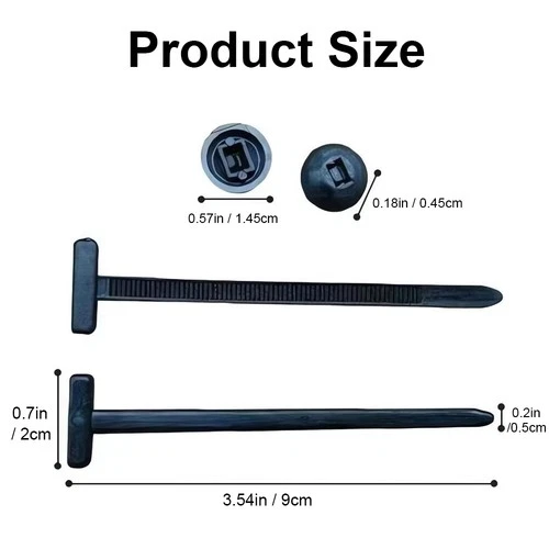 50-200pcs Nylon Universal Cable Tie Buckle Self Locking Nylon Zip Ties Holder US - Picture 9 of 10
