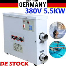 5.5KW Schwimmbadheizung Poolheizung Thermostat Wärmetauscher Wärmepumpe 380V DE