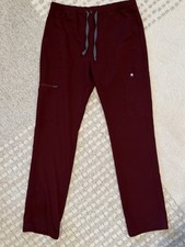 FIGS Cairo Cargo Scrub Pants, Men  s LT, Burgundy