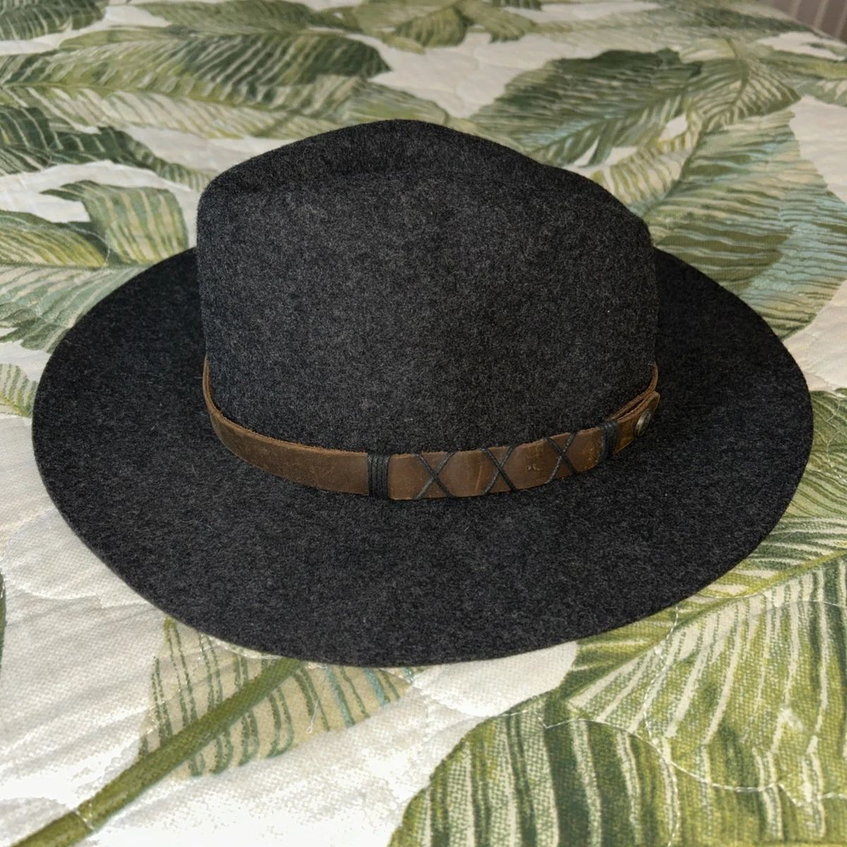 Pistil 100% Wool Womens Hat with Brown Band Pistil Designs | Topaz Wide Brim Hat main image 4