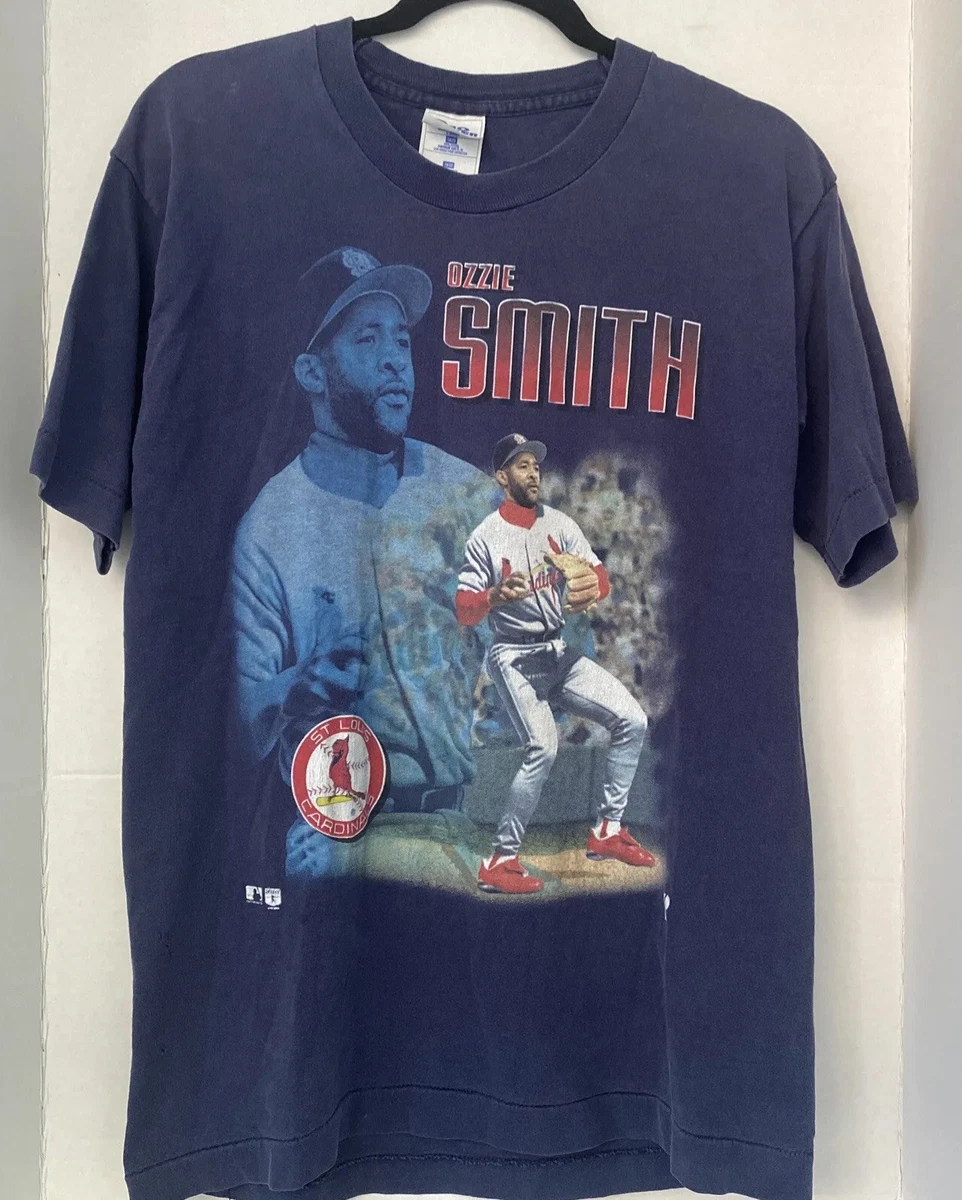 🔥 St Louis Cardinals Ozzie Smith Single Stitch T-shirt Stats Vintage Size  18/22