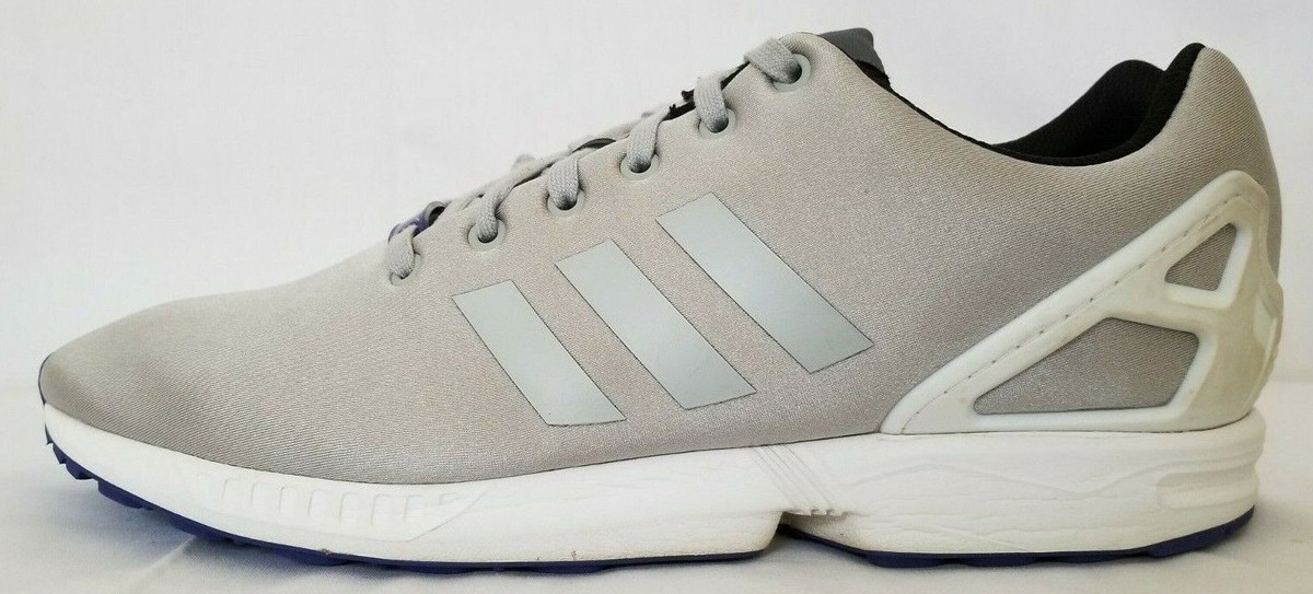 Mens Sz 13 Grey/Black/White Adidas Torsion ZX Flux Running Shoes