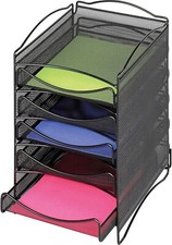 NEW Safco 9432BL Desktop Organizer Black Office Storage