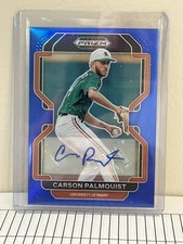 2022 Panini Prizm Draft Picks Blue Auto Carson Palmquist 36/99