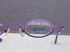 Creative Eyeglasses Women Purple Round Oval Small Lens Metal Germany 1083