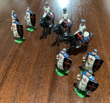 VTG EARLY 50  s , JOHILLCO METAL KNIGHTS TEMPLAR, 9 PIECES, VG , ORIGINAL OWNER