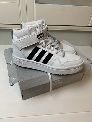 Women's adidas Postmove Mid Trainers White & Black Sz 6 Basketball Shoes  Sneaker | eBay
