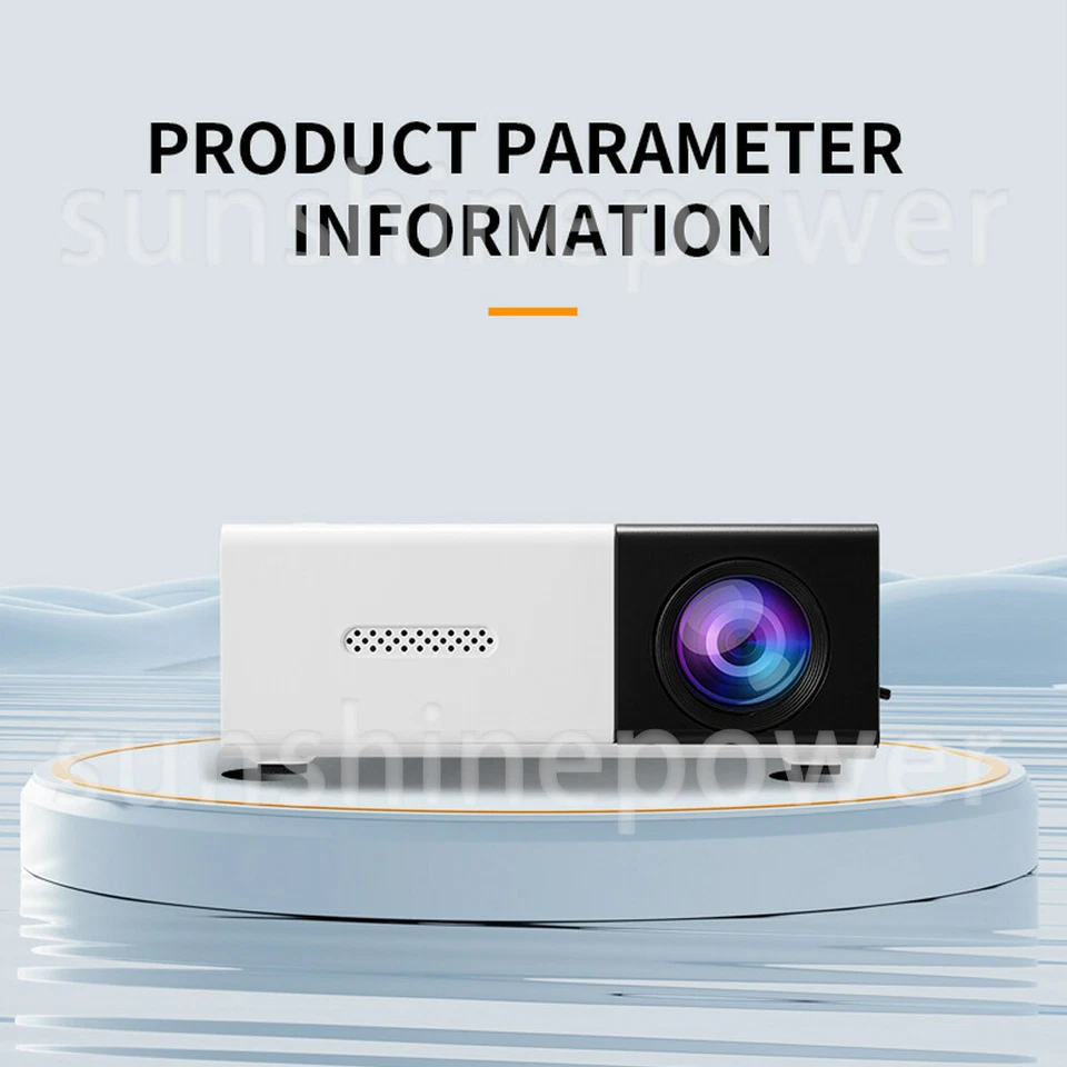 Mini LED Projector 1080P Portable Home Cinema Pocket Projector Party Theater - Image 4 of 4