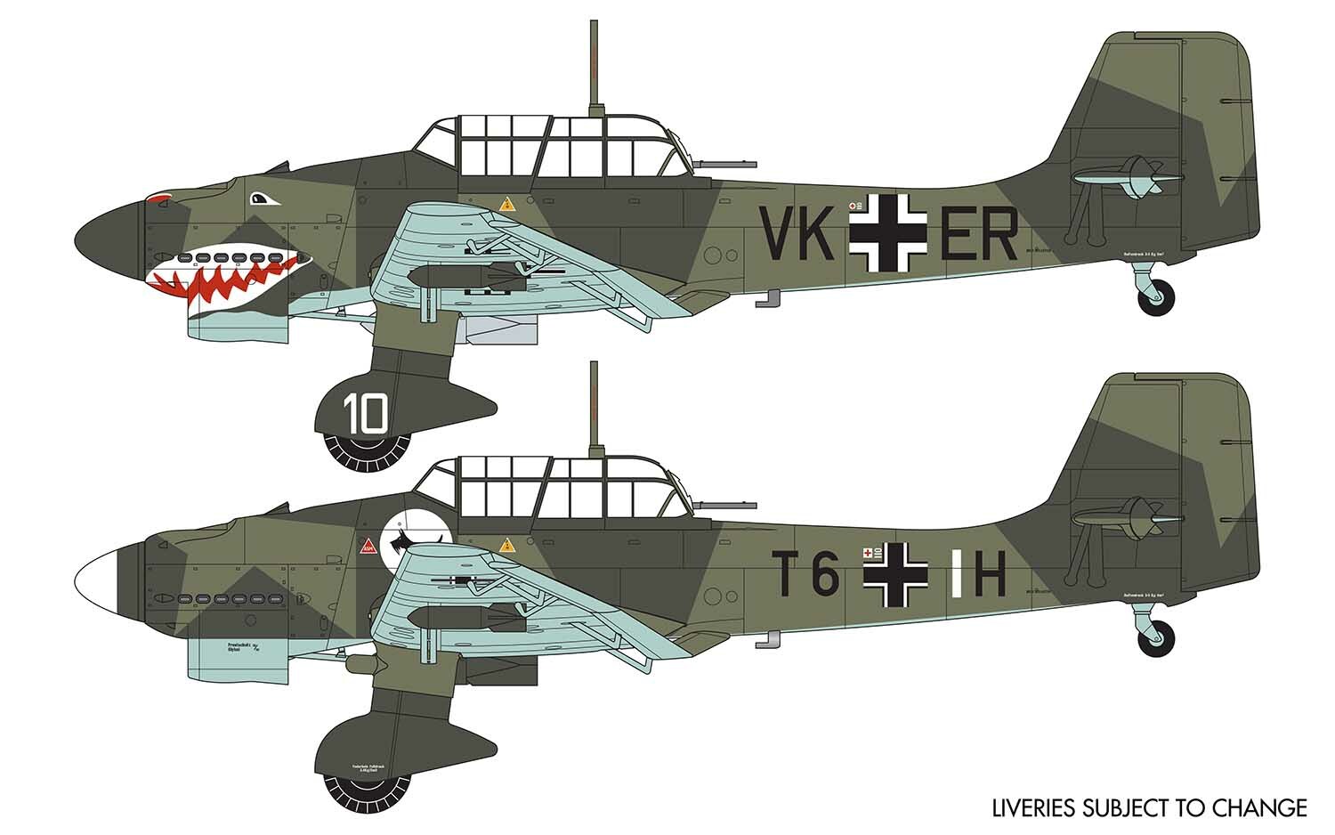 Airfix Junkers Ju87 B-1 Stuka 1:72 Scale Plastic Model Airplane Kit A03087A