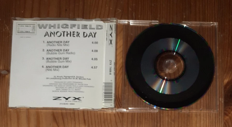 Whigfield-Another Day-4 Version auf Maxi-Single von 1995 - Bild 3 von 4