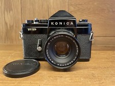 Rare Noir: près De Mint Konica FP Caméra à Film Hexanon 50mm F/2 Lentille Japon