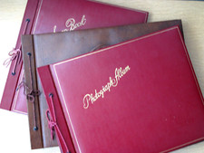 Antique Lot of 3 Photo Scrapbooks Albums Never Used VG Cond