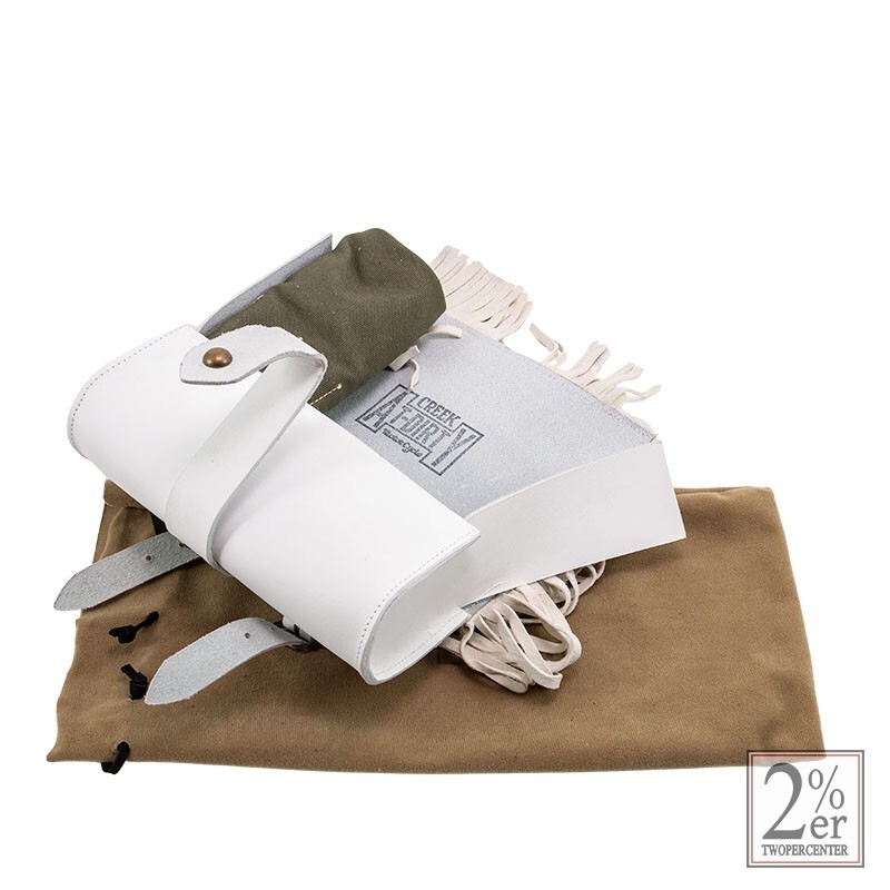 CREEK MOTORCYCLE x AT-DIRTY Leather Fringe Tool Bag Ivory | eBay