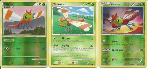 Pokemon Yanma L0T - 128/146 - 6/114 Rev Holo - 84/102 Rev Holo - NM/M