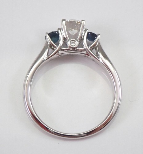 2Ct Round Cut Lab Created Diamond Wedding Three Stone Ring 14k White Gold Plated