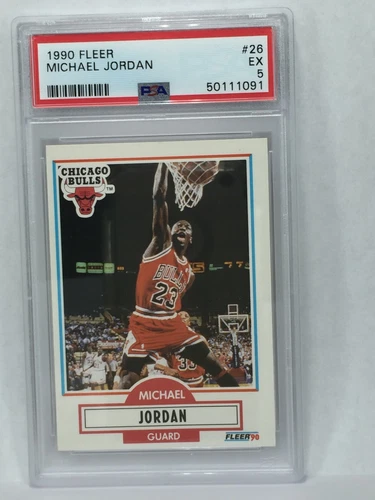 1990 Fleer #26 Michael Jordan PSA 5 HOF GOAT LAST DANCE MVP BULLS CARD CHICAGO