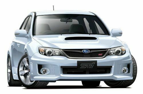 Aoshima Grb Impreza Wrx Sti 5door 10 Satin White Pearl For Sale Online Ebay