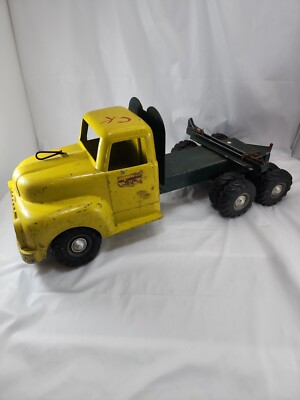 Vintage All American Toy Company Timber Toter Log Truck Trailer