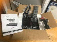 NEW APEX DIGITAL TV CONVERTER BOX WITH ANALOG PASS-THROUGH MODEL DT250A W/REMOTE