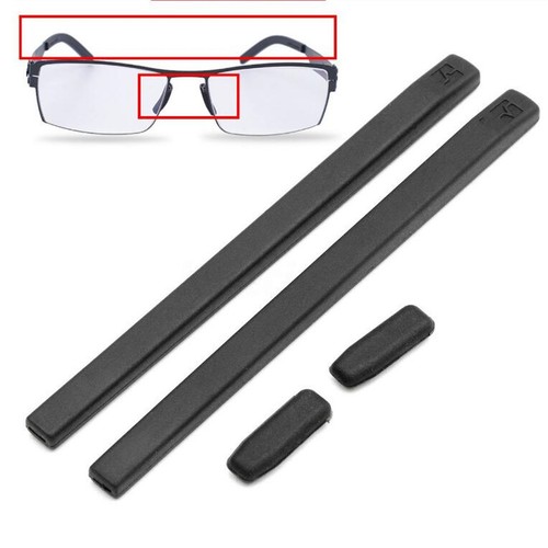 4 Stück/Set Silikon Gel Abdeckung Bügel Tipps Pad für ic! Berlin Brille Rahmen - Picture 4 of 9