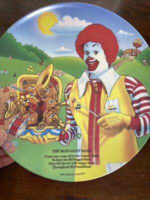 Vintage 1989 McDonalds Melamine Plate McDonaldland Series Lot of 4