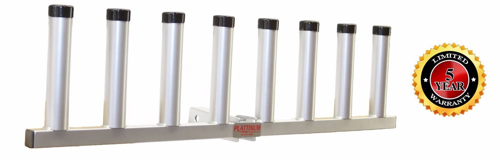 Plattinum Pivot Receiver Hitch Fishing Rod Holder Aluminum 8 Rods