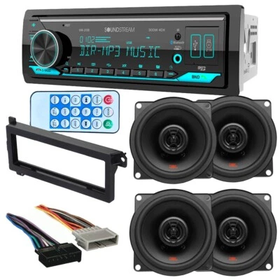 SOUNDSTREAM VM-20B For 1997-2001 Jeep Cherokee Bluetooth Car Stereo AM/FM Radio & 4 JBL Speakers