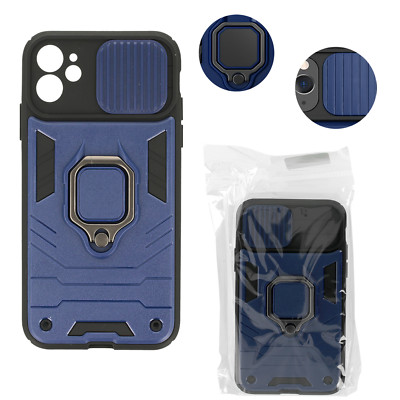 FÜR APPLE IPHONE 13 - Handy Tasche Hülle Armor Case Camera Ring DUNKEL BLAU