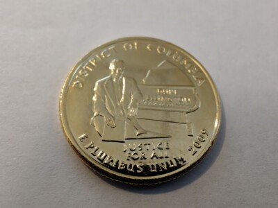Owner's Club Selection 4 2009 カレンダー付き 2009 District of Columbia 24 karat gold plated Quarter. Free Ship