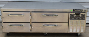 2022 CONTINENTAL D72GFN 72" FREEZER CHEF BASE / EQUIPMENT STAND 115V