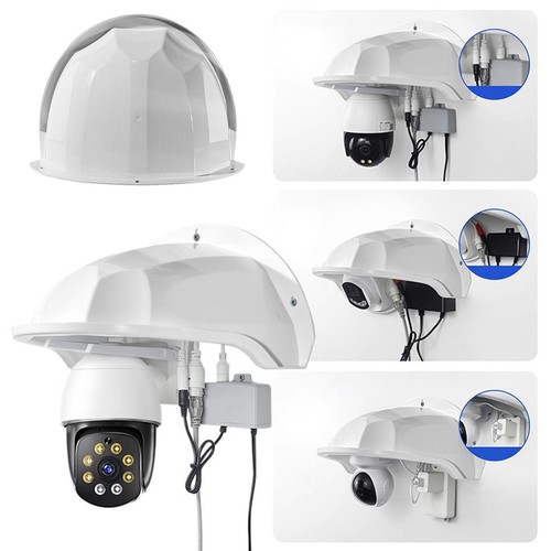 High Quality ABS Plastic Outdoor Security Camera Rain Cover Protector Sun Shade - Picture 11 of 20