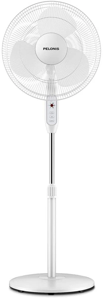 PELONIS 2021 16u0026#039;u0026#039; Pedestal Remote Control Oscillating Stand up Fan  7-Hour Timer, | eBay