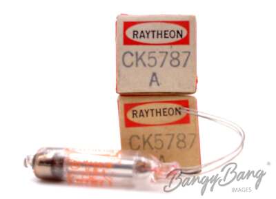 2 Raytheon CK5787 Cold Cathode, Gas-Filled Diode Voltage Regulator Valve- BangyB