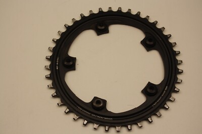 ABSOLUTE BLACK Ovale CX 1X 110/5 bcd n/w chaining + bolts