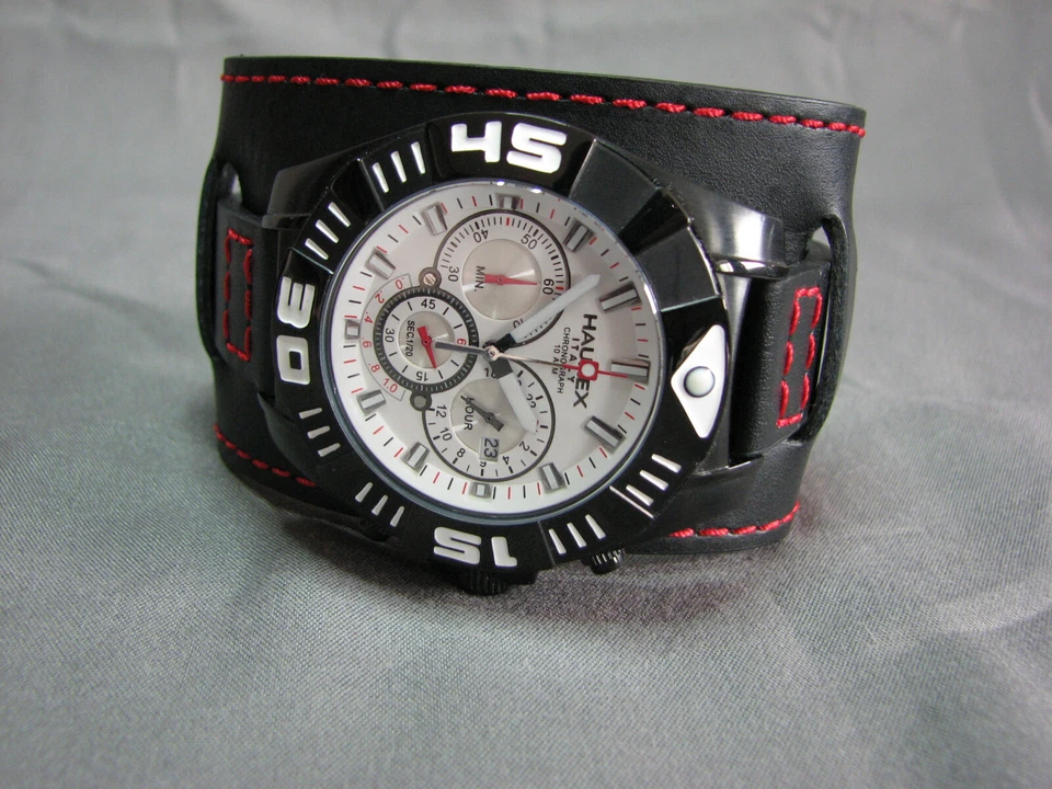 Haurex Italy 3N319UWR 45mm Black Mamba Swiss Quartz Chronograph Watch - Image 4 of 4