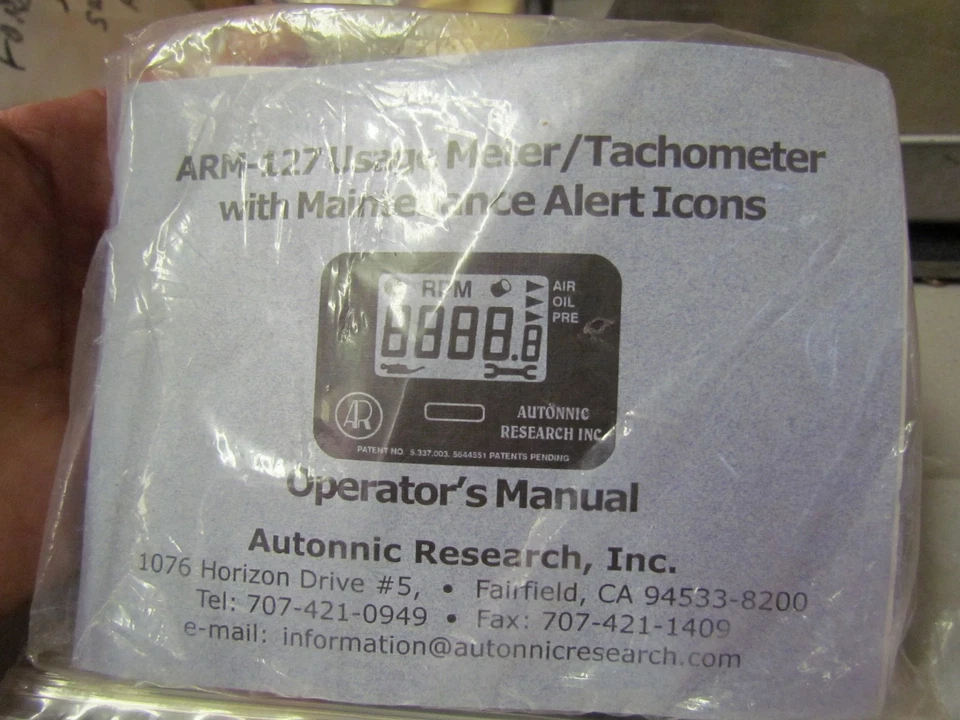 NUEVO ARM-127 Jacobsen 1985047 medidor de horas con tacómetro y alertas de mantenimiento Foto 3 de 3