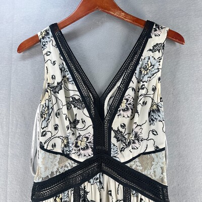 Self Portrait Womens Paisley Maxi Dress 4 White Clarissa Lace Bohemian Designer | eBay Self Portrait Womens Paisley Maxi Dress 4 White Clarissa Lace Bohemian Designer | eBay