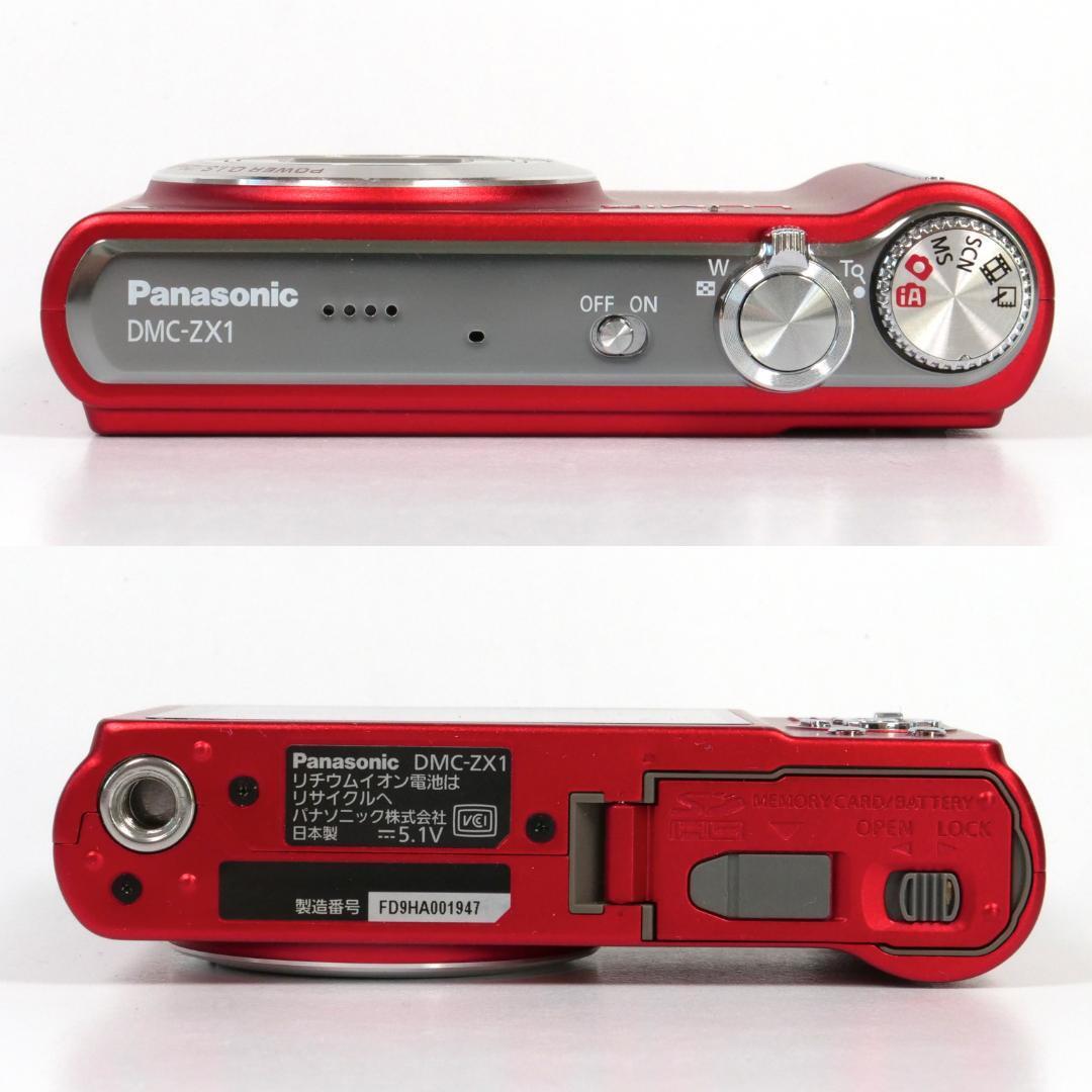 Panasonic DMC-ZX1 Compact Digital Camera Red - Tested, Good Panasonic DMC-ZX1 Compact Digital Camera Red - Tested, Good
