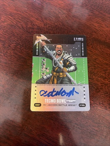 2026 Bo Jackson Battle Arena Tecmo Bowl Art Monk Debut AMA7 Steel Autograph Auto