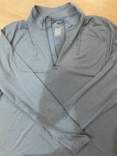 all in motion Men's Slate Blue Quarter-Zip Pullover Sweater - product listing photo