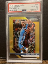 2018 Panini Prizm Paul George Gold Prizm 5/10 Psa 10  POP3
