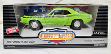 Ertl American Muscle 118 1970 Plymouth Aar Cuda Diecast Green Collector