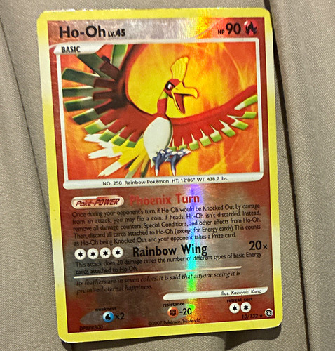 Pokemon Ho-Oh 10/132 Secret Wonders Holo Rare 90 HP ENG 2007