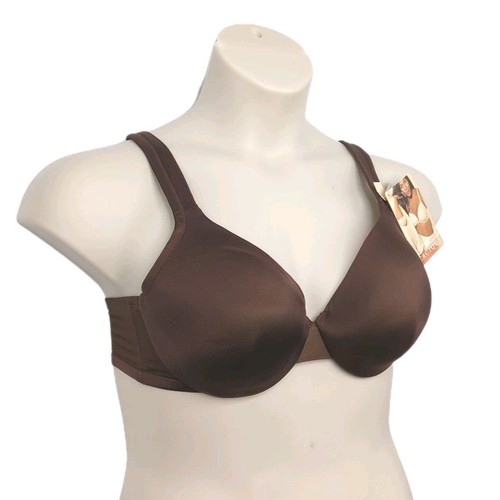 NEW Lane Bryant Cacique Womens Bra Smooth Sation Full Coverage Size 36C Brown - Picture 3 of 11
