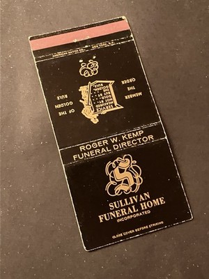 Matchbook Cover - Sullivan Funeral Home Kings Park New York