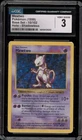 Pokemon Mewtwo Base Set Shadowless Holo Rare #10 CGC 3