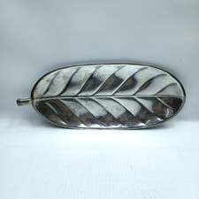 Vintage International Silver Co. Silverplate Leaf Design Serving Platter #8151