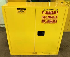 Justrite Flammable Storage Cabinet Model 29390, 40 Gallon Capacity, Nice