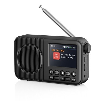 Arafuna DAB-Radio mit Bluetooth, tragbares digitales DAB/DAB+/FM, schwarz 
